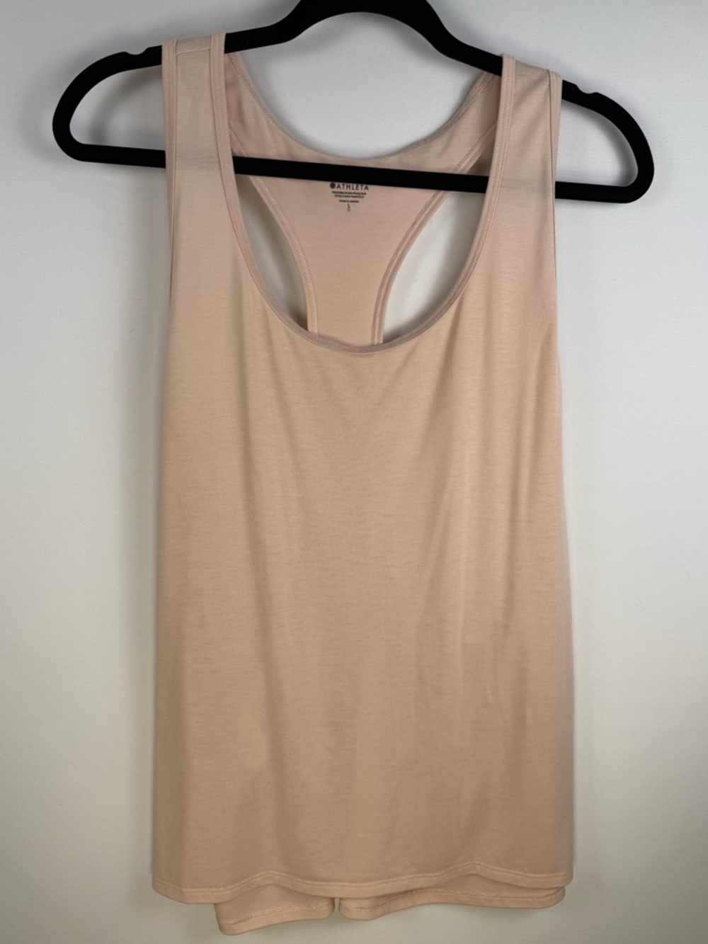 ATHLETA Women’s With Ease Sport Racerback Tank, Pink Salt, Large